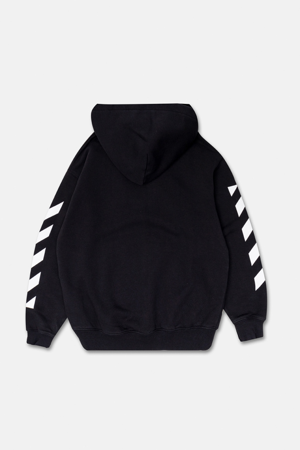 Champion off white hoodie black best sale